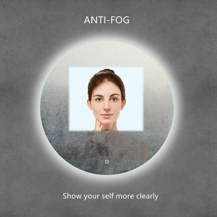 Sleek Beveled Frameless LED Mirror for Illuminated Bathroom Elegance