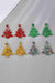 Holiday Festivity Acrylic Christmas Tree Statement Earrings