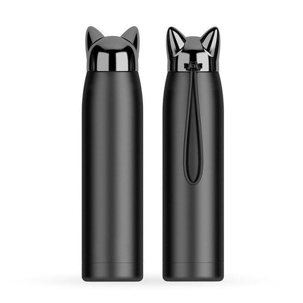 Stylish Fox Ear 320ml Insulated Stainless Steel Hydration Bottle