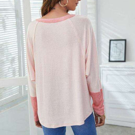Elegant Batwing Sleeve Cotton Tunic for Women - Stylish Loose Fit Top for Spring-Summer