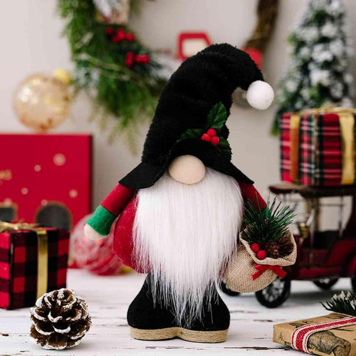 Festive Holiday Whimsical Gnomish Figure for Christmas