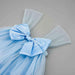 Adorable Sleeveless Baby Mesh Dress with Charming Bow Detail