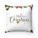 Joyeux Noel Happy Christmas Holiday double-sided print and reversible decorative cushion cover