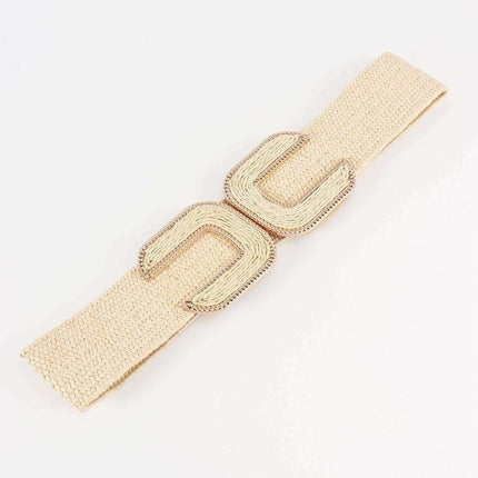 Chic Braided Waist Belt with Textured Design