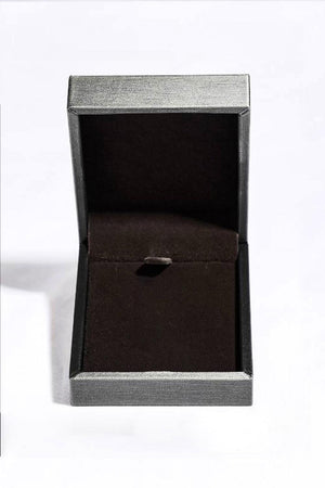 1 Carat Moissanite Pendant Platinum-Plated Necklace-Trendsi-Silver-One Size-Très Elite
