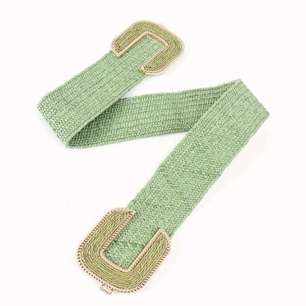 Chic Braided Waist Belt with Textured Design