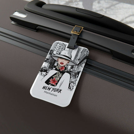 Personalized Chic Acrylic Luggage Tag - Stylish Travel Essential