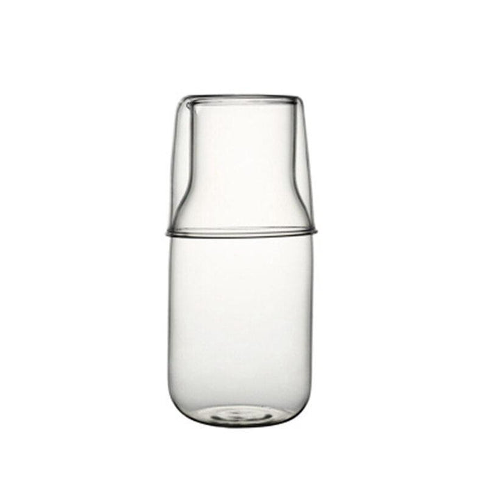 Glass Water Bottle Set - Perfect for Enjoying Hot or Cold Drinks on the Move