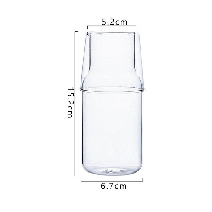 360ML/500ML Mini Glass Water Bottle - Perfect for Hot or Cold Drinks