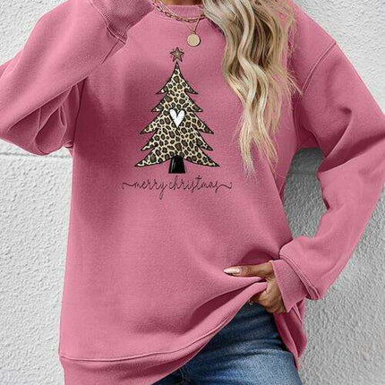 Cozy Christmas Tree Long Sleeve Pullover - Festive Winter Sweater