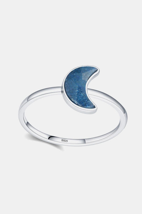 Moonlit Aventurine Elegance Ring - Sterling Silver Mystique