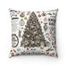 Joyeux Noel Happy Christmas Cozy Traditional Holiday double-sided print and reversible decorative cushion cover