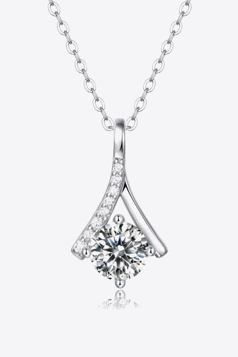 Special Occasion 1 Carat Moissanite Pendant Necklace-Trendsi-Silver-One Size-Très Elite
