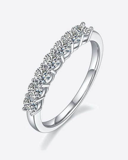 Timeless Beauty Moissanite & Sterling Silver Commitment Ring