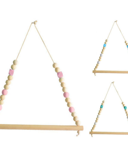 Enchanting Nordic Wooden Wall Hook for Playful Kids' Room Decor