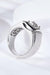 Luxurious Platinum-Plated Lab-Diamond Ring with Brilliant 1 Carat Gem