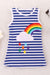 Chic Sleeveless Striped Rainbow Dress for Girls