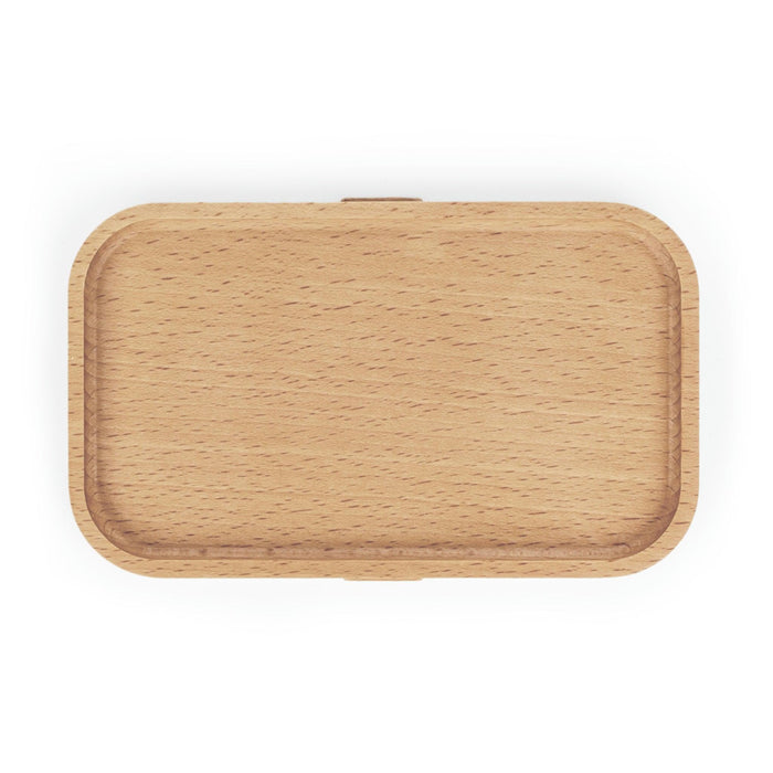 Premium Personalized Wooden Lid Bento Lunch Box with Clever Dividers