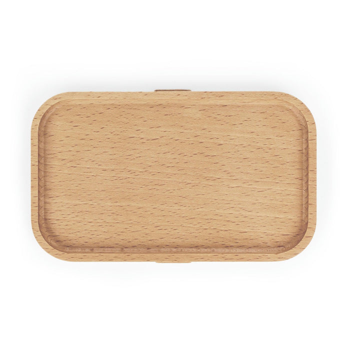 Customizable Wooden Lid Bento Lunch Box for Stylish On-the-Go Dining