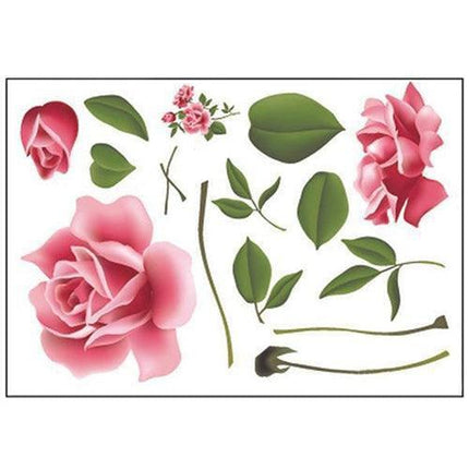 3D Floral Wall Art Decal Set - Instant Room Makeover Solution..