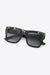 UV400 Square Patterned Sunglasses with Polycarbonate Frame and Protective Case