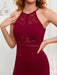 Lace Trimmed Sleeveless Bodycon Mini Dress