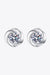 Stylish Lab-Diamond Sterling Silver Stud Earrings