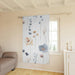 Personalized Black Floral Blackout Curtains for Kids | High-Quality Polyester | 50" x 84"
