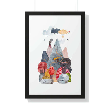 Eco-Chic Vertical Art Print Series with Sustainable Framing Options
