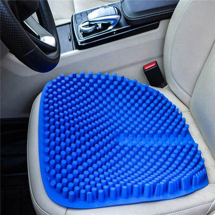 Ergonomic 3D Pillar Silicone Car Seat Massage Cushion - Breathable Comfort for Every Journey