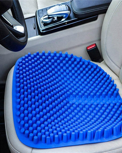Ergonomic 3D Pillar Silicone Car Seat Massage Cushion - Breathable Comfort for Every Journey