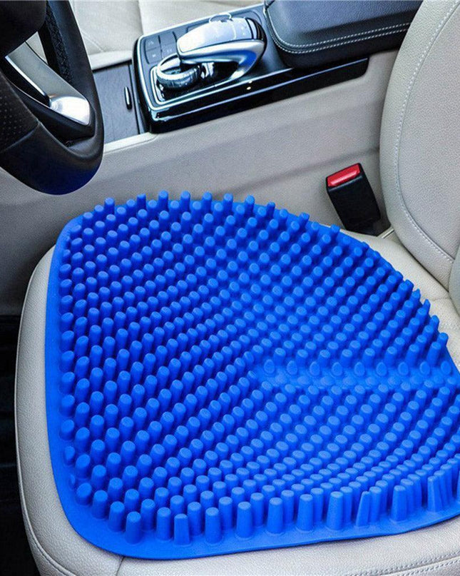 Ergonomic 3D Pillar Silicone Car Seat Massage Cushion - Breathable Comfort for Every Journey