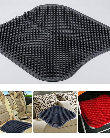 Ergonomic 3D Pillar Silicone Car Seat Massage Cushion - Breathable Comfort for Every Journey