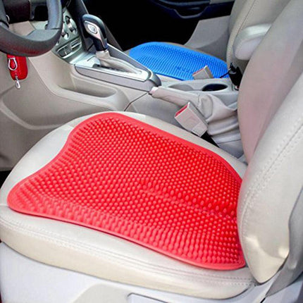 Ergonomic 3D Pillar Silicone Car Seat Massage Cushion - Breathable Comfort for Every Journey