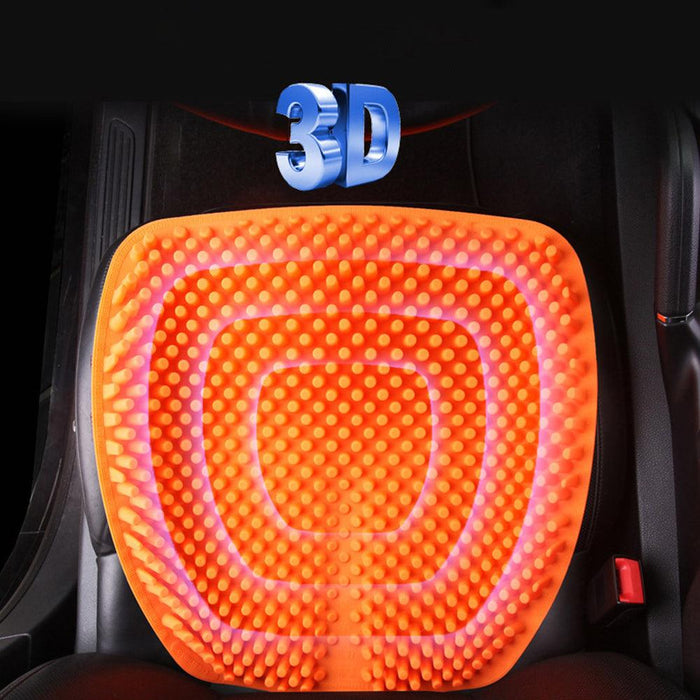 3D Breathable Silicone Car Seat Massage Cushion - Comfortable and Eco-Friendly