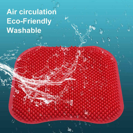 Ergonomic 3D Pillar Silicone Car Seat Massage Cushion - Breathable Comfort for Every Journey