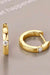 Elegant Moissanite Sterling Silver Huggie Earrings with Sparkling Gemstones