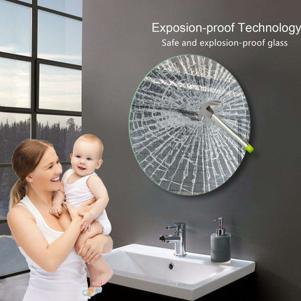 Sleek Beveled Frameless LED Mirror for Illuminated Bathroom Elegance