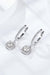 Luxurious Moissanite Geometric Drop Earrings: Exquisite Platinum-Plated Statement Jewelry