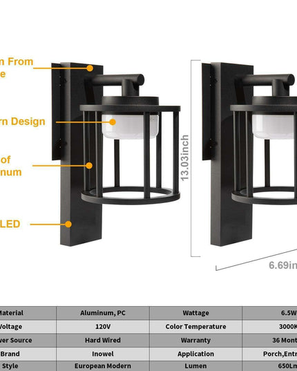 Sleek Aluminum LED Outdoor Wall Light for Pathway Elegance