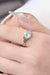 2 Carat Lab-Diamond Sterling Silver Ring - Platinum Finish with Authenticity Certificate & Warranty