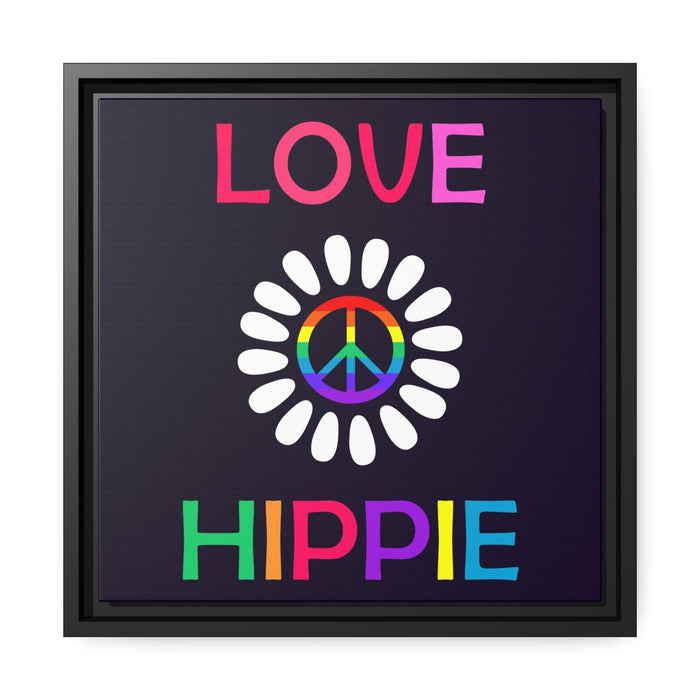 EliteLove Hippie Matte Canvas with Modern Black Pinewood Frame - Home Decor Essential