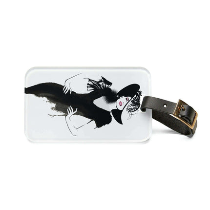 Customizable Elegant Acrylic Travel Luggage Tag with Personalization Options