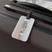 Elite Paris Luggage Tag - Lightweight Acrylic with Leather Strap