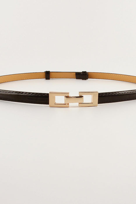Chic Adjustable Belt in Premium PU and Zinc Alloy