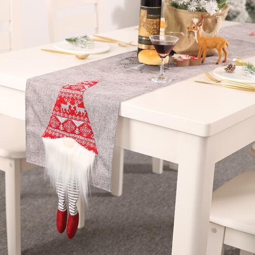 Christmas Festive Polyester Table Runner - Holiday Dining Decor