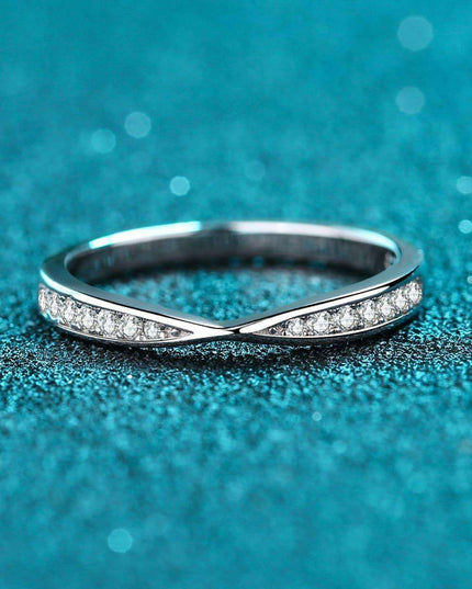 Timeless Elegance: Sterling Silver Lab-Created Diamond Ring for Effortless Chic