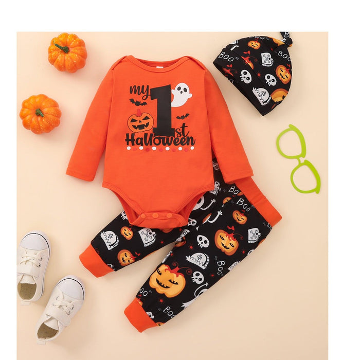 Spooky First Halloween Graphic Bodysuit and Long Pants Outfit