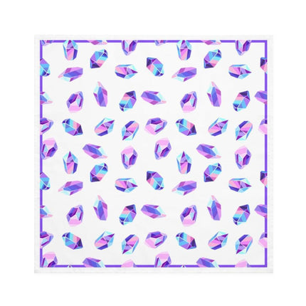 Charming Crystal Color Fusion Napkin Set - Set of 4 in Vibrant Pink, Purple, and Blue