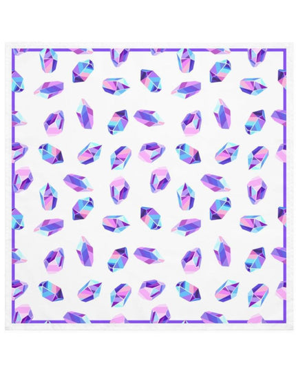 Charming Crystal Color Fusion Napkin Set - Set of 4 in Vibrant Pink, Purple, and Blue